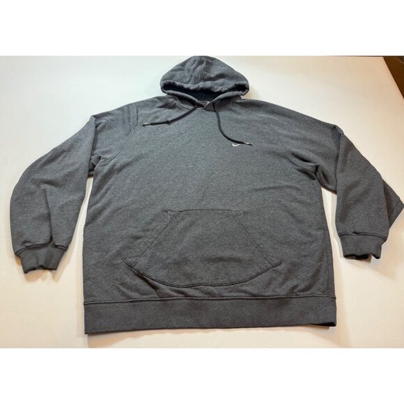 Nike Gray Pullover Hoodie Sweatshirt Mens Large Kangaroo Pocket (bin P193) - Picture 1 of 7
